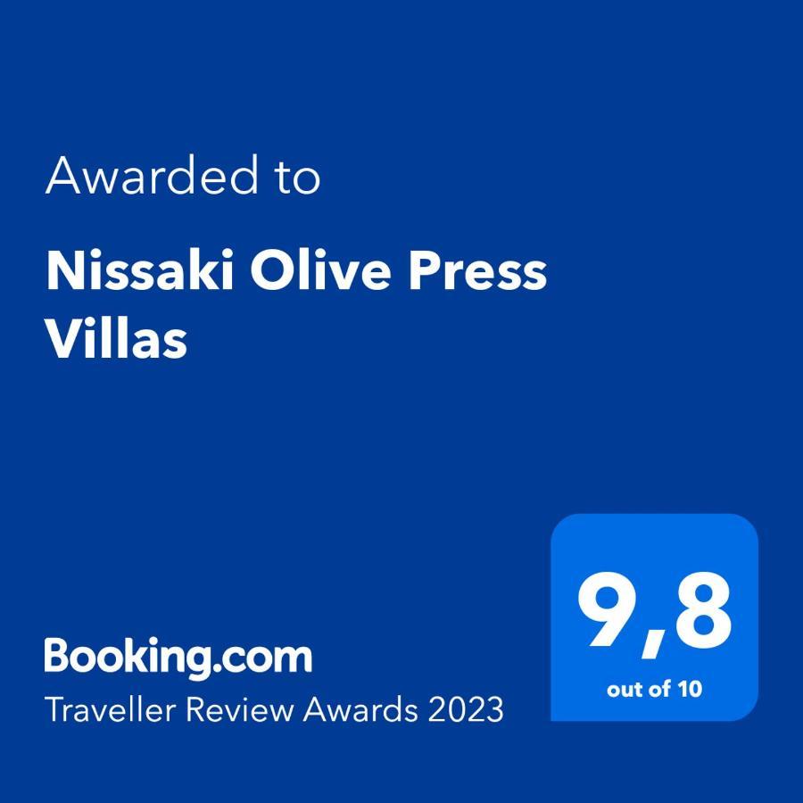 Nissaki Olive Press Villas Niszáki Kültér fotó